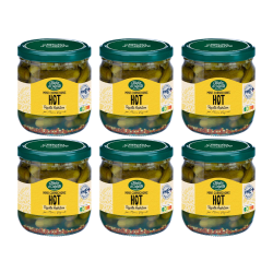 Pack x 6 - Mini Cornichons Doux recette Hot 37cl
