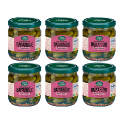 Pack x 6 - Mini Cornichons Doux recette Balsamique 37cl