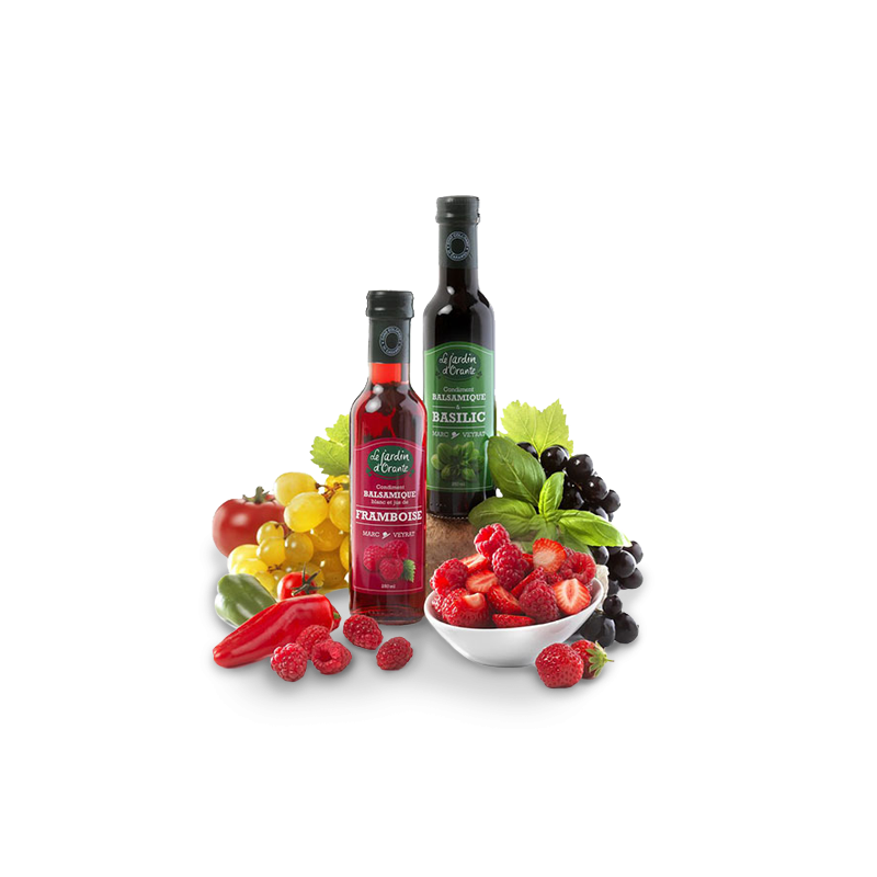 Condiment balsamique blanc & jus de framboise Condiment balsamique blanc & jus de framboise