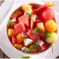 Salade melon pastèque balsamique