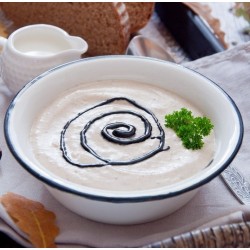 Velouté de topinambours et crème balsamique