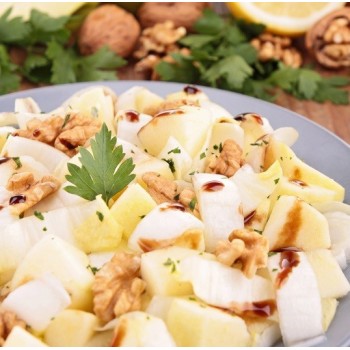 Salade endive pomme noix