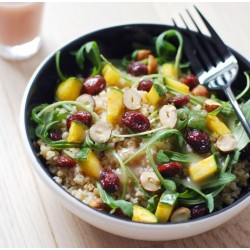 Salade de boulgour fondante et croquant de fruits secs