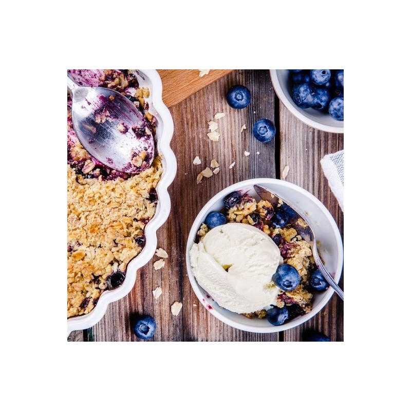 Crumble pommes myrtilles Crumble pommes myrtilles
