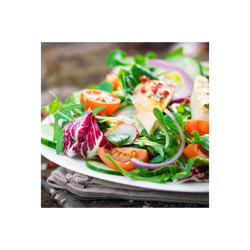 Salade poulet et fruit de la passion Salade poulet et fruit de la passion