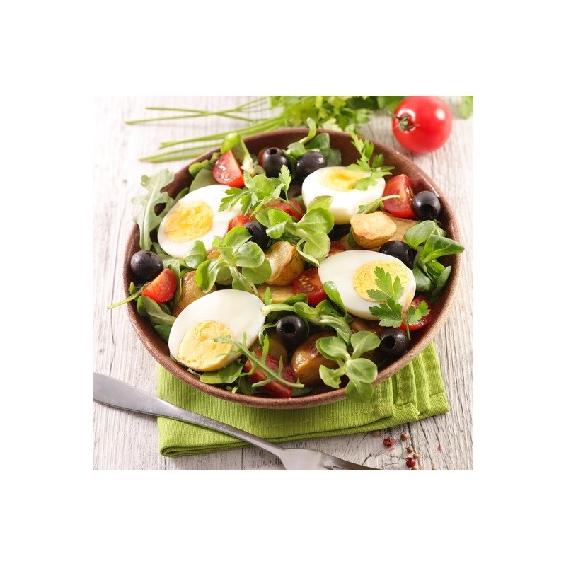 Salade de cresson, pommes de terre et oeufs durs Salade de cresson, pommes de terre et oeufs durs