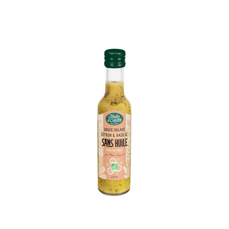 Sauce salade sans huile Citron et Basilic Sauce salade sans huile Citron et Basilic