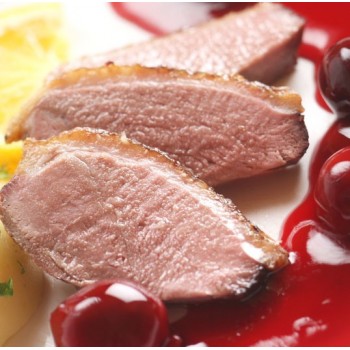 Magret de canard aux cerises