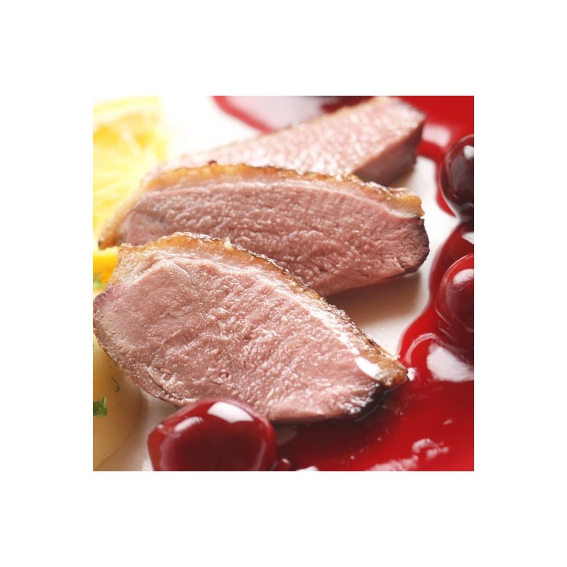 Magret de canard aux cerises