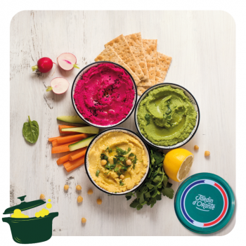 cornichons français houmous