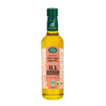 Huile d'Olive au Romarin et à l'Ail - C'Ma Cueillette