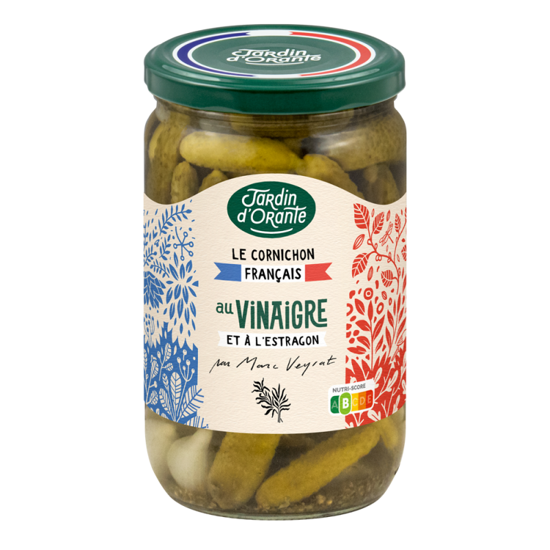 Cornichon français au vinaigre et à l'estragon Jardin d'Orante Cornichon français au vinaigre et à l'estragon Jardin d'Orante