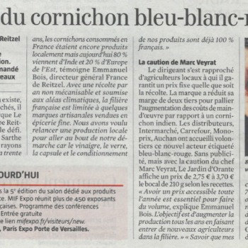 Le retour du cornichon bleu-blanc-rouge